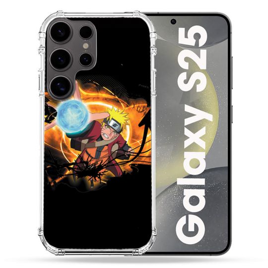 Coque Renforcée Pour Samsung Galaxy S25 Manga Naruto Noir