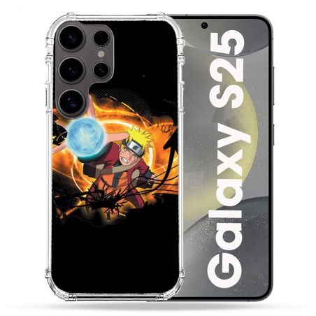 Coque Renforcée Pour Samsung Galaxy S25 Manga Naruto Noir