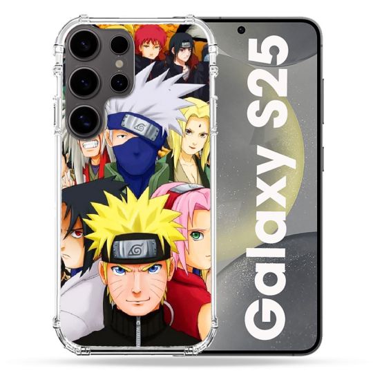 Coque Renforcée Pour Samsung Galaxy S25 Manga Naruto Team