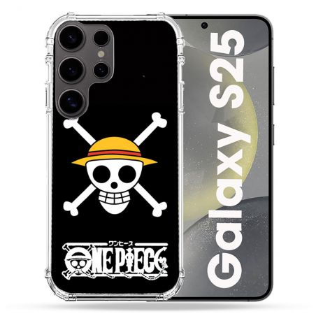 Coque Renforcée Pour Samsung Galaxy S25 Manga One Piece Tete de Mort