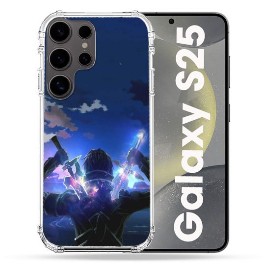 Coque Renforcée Pour Samsung Galaxy S25 Manga SAO sword Art Online Epee