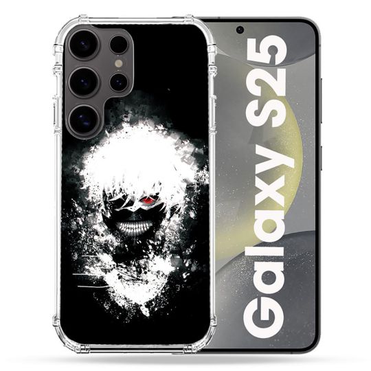 Coque Renforcée Pour Samsung Galaxy S25 Manga Tokyo Ghoul Kaneki Tag
