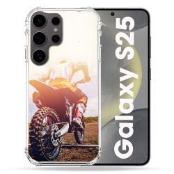 Coque Renforcée Pour Samsung Galaxy S25 Moto Cross Soleil