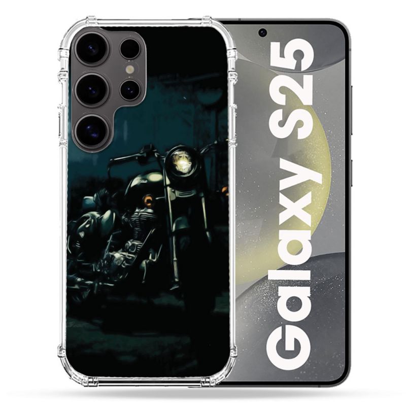 Coque Renforcée Pour Samsung Galaxy S25 Moto Harley Vintage