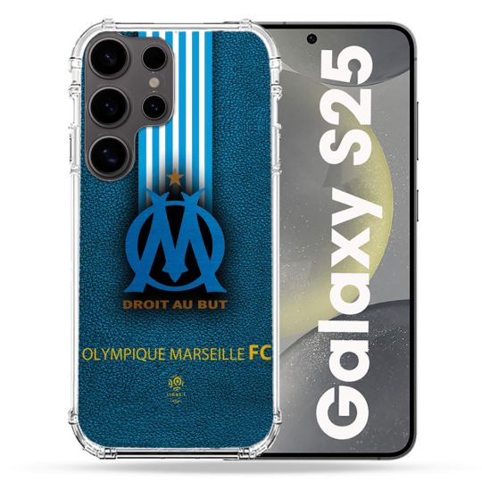 Coque Renforcée Pour Samsung Galaxy S25 Olympique Marseille OM Bande