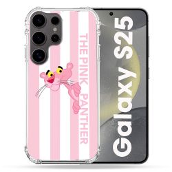 Coque Renforcée Pour Samsung Galaxy S25 Panthere Rose