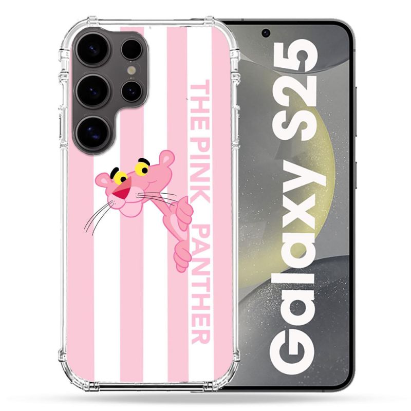 Coque Renforcée Pour Samsung Galaxy S25 Panthere Rose