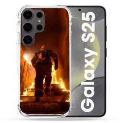 Coque Renforcée Pour Samsung Galaxy S25 Pompier Escalier