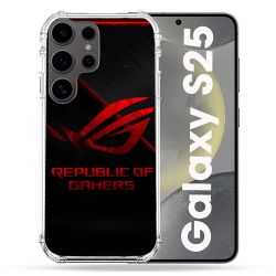 Coque Renforcée Pour Samsung Galaxy S25 ROG Rouge