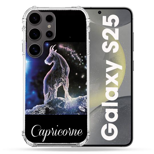 Coque Renforcée Pour Samsung Galaxy S25 Signe Zodiaque 2 Capricorne