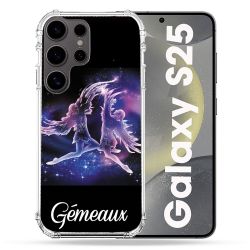 Coque Renforcée Pour Samsung Galaxy S25 Signe Zodiaque 2 Gémeaux