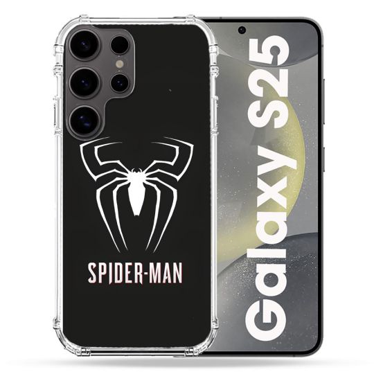 Coque Renforcée Pour Samsung Galaxy S25 Spiderman Logo