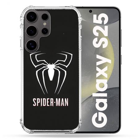 Coque Renforcée Pour Samsung Galaxy S25 Spiderman Logo