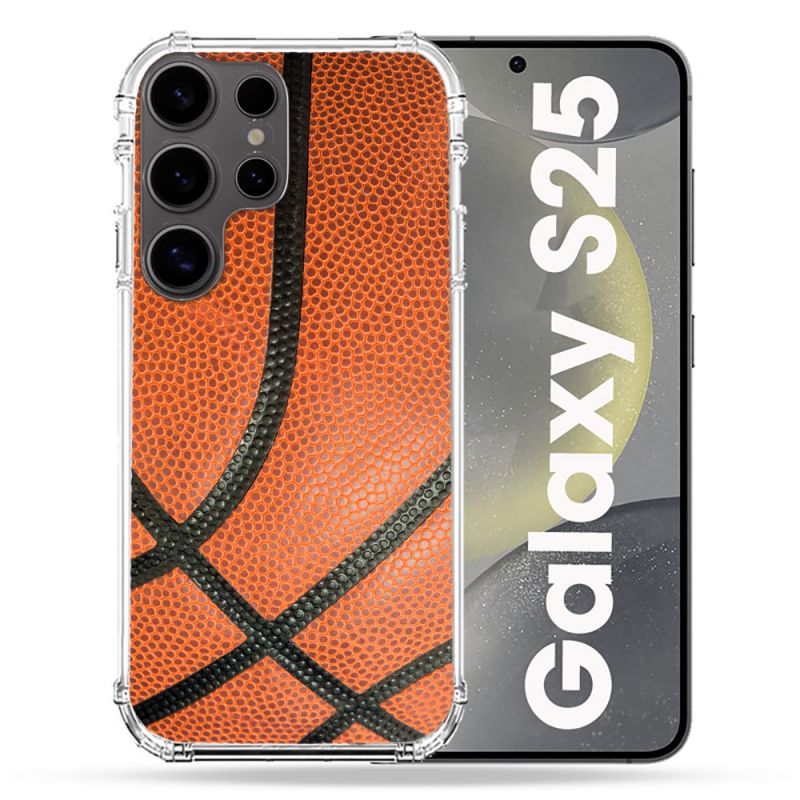 Coque Renforcée Pour Samsung Galaxy S25 Sport Ballon Basket