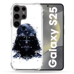 Coque Renforcée Pour Samsung Galaxy S25 Star Wars - Dark Vador Blanc
