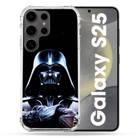Coque Renforcée Pour Samsung Galaxy S25 Star Wars - Dark Vador Noir