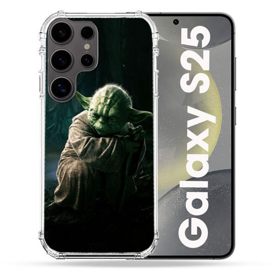 Coque Renforcée Pour Samsung Galaxy S25 Star Wars - Yoda sombre