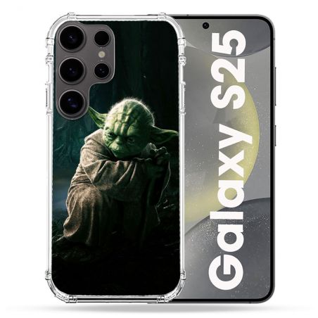 Coque Renforcée Pour Samsung Galaxy S25 Star Wars - Yoda sombre