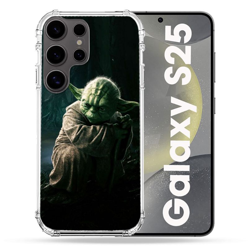 Coque Renforcée Pour Samsung Galaxy S25 Star Wars - Yoda sombre