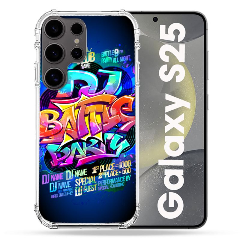 Coque Renforcée Pour Samsung Galaxy S25 Street Art Rap