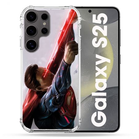 Coque Renforcée Pour Samsung Galaxy S25 Superman Laser