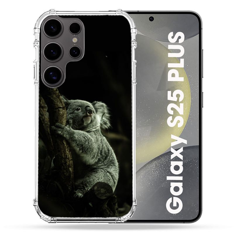 Coque Renforcée Pour Samsung Galaxy S25 PLUS Animal Koala Noir