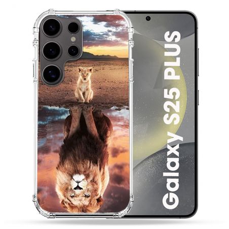 Coque Renforcée Pour Samsung Galaxy S25 PLUS Animal Lion Reflet