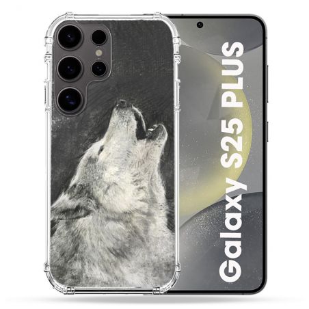 Coque Renforcée Pour Samsung Galaxy S25 PLUS Animal Loup Hurlement