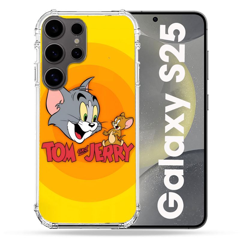 Coque Renforcée Pour Samsung Galaxy S25 Tom Jerry