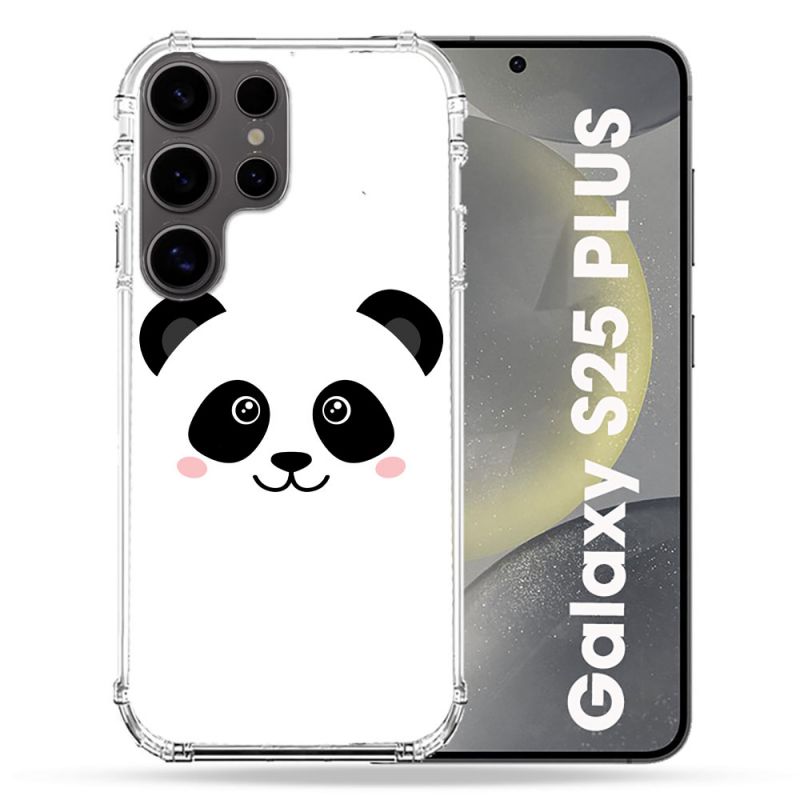 Coque Renforcée Pour Samsung Galaxy S25 PLUS Animal Panda Blanc