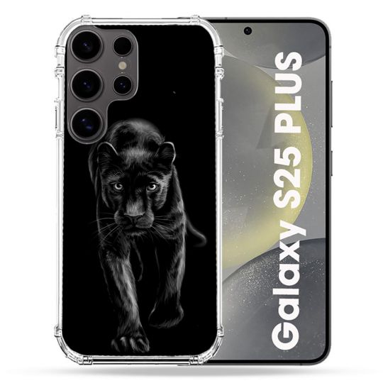 Coque Renforcée Pour Samsung Galaxy S25 PLUS Animal Panthère Noire
