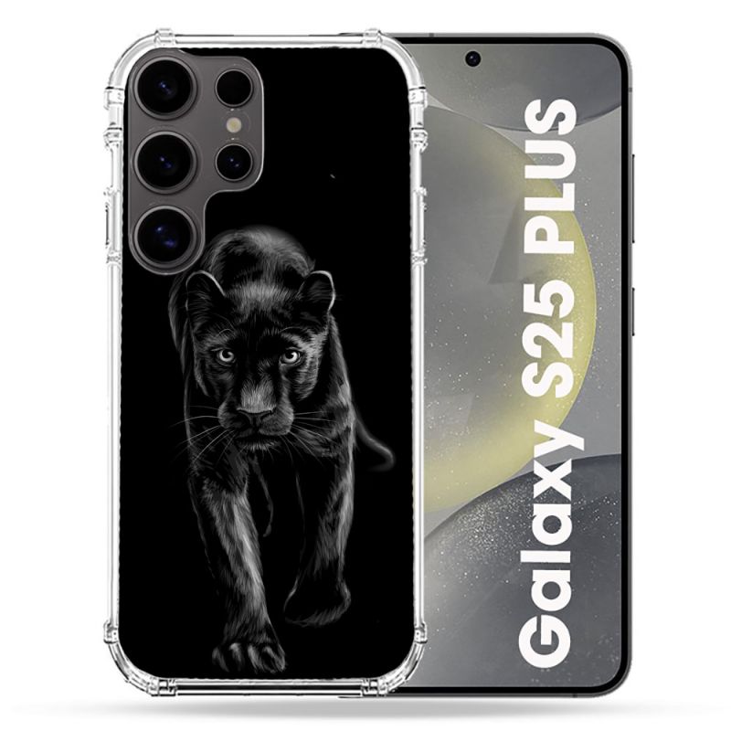 Coque Renforcée Pour Samsung Galaxy S25 PLUS Animal Panthère Noire