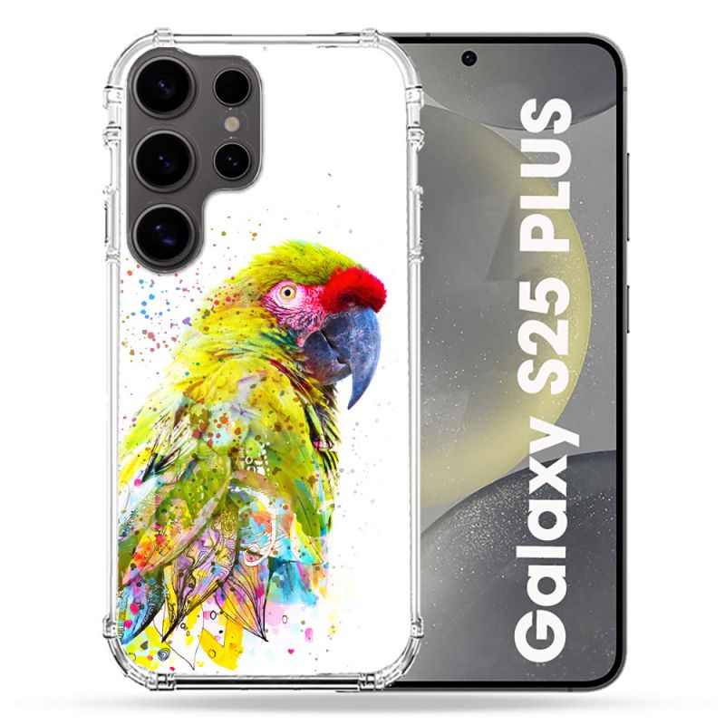 Coque Renforcée Pour Samsung Galaxy S25 PLUS Animal Perroquet Jaune