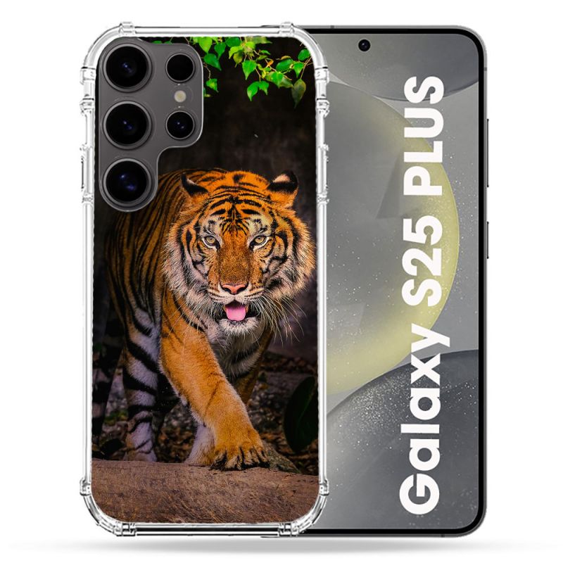 Coque Renforcée Pour Samsung Galaxy S25 PLUS Animal Tigre Jungle