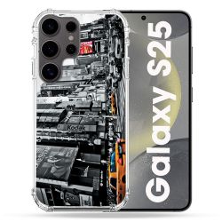 Coque Renforcée Pour Samsung Galaxy S25 Voyage Amerique USA New York Taxi