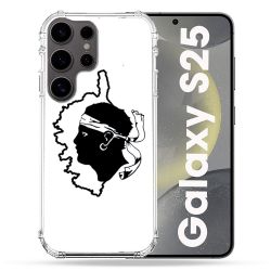Coque Renforcée Pour Samsung Galaxy S25 Voyage Corse Blanc