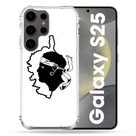 Coque Renforcée Pour Samsung Galaxy S25 Voyage Corse Blanc