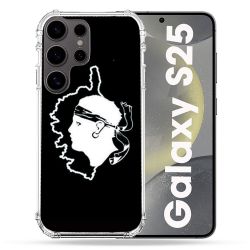 Coque Renforcée Pour Samsung Galaxy S25 Voyage Corse Noir