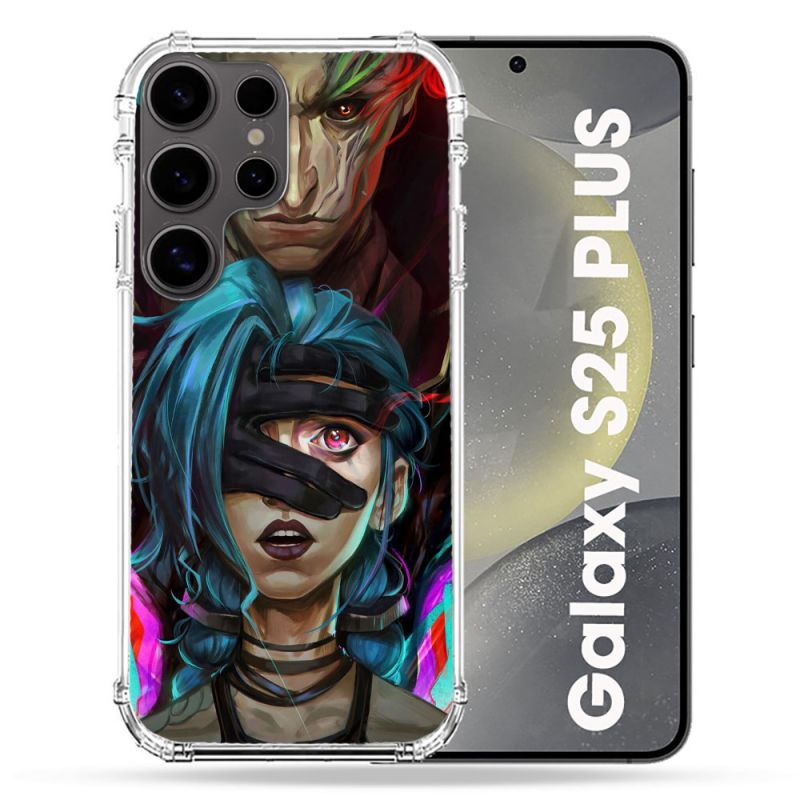 Coque Renforcée Pour Samsung Galaxy S25 PLUS Arcane Jynx Bleu