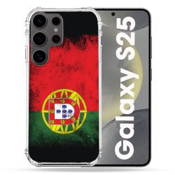 Coque Renforcée Pour Samsung Galaxy S25 Voyage Portugal Drapeau