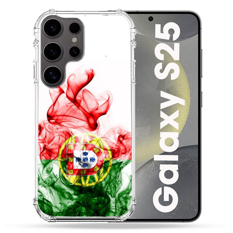 Coque Renforcée Pour Samsung Galaxy S25 Voyage Portugal Flamme