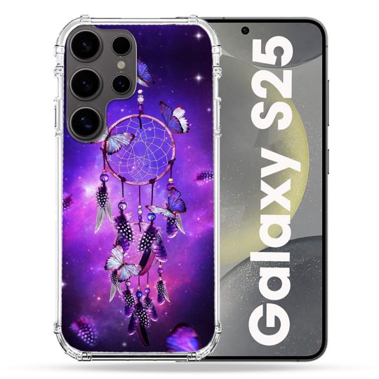 Coque Renforcée Pour Samsung Galaxy S25 Zen Attrape Reve Papillon