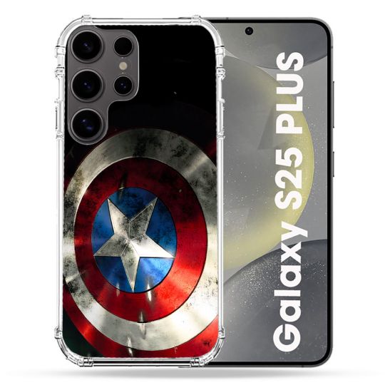 Coque Renforcée Pour Samsung Galaxy S25 PLUS Captain America Bouclier
