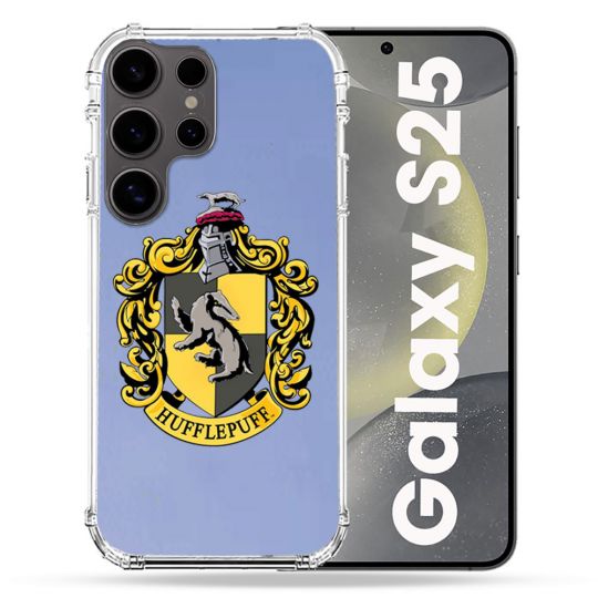 Coque Transparente Pour Samsung Galaxy S25 Harry Potter Hufflepuff