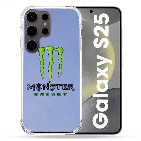 Coque Transparente Pour Samsung Galaxy S25 Monster Energy