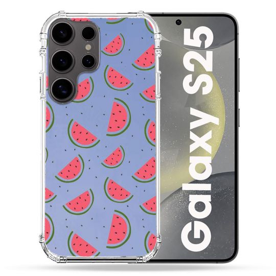 Coque Transparente Pour Samsung Galaxy S25 Pasteque