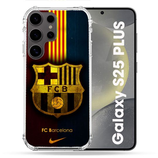 Coque Renforcée Pour Samsung Galaxy S25 PLUS Foot FC Barcelone Vintage