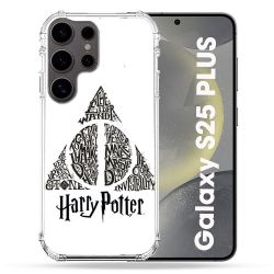 Coque Renforcée Pour Samsung Galaxy S25 PLUS Harry Potter Hollows triangle Blanc
