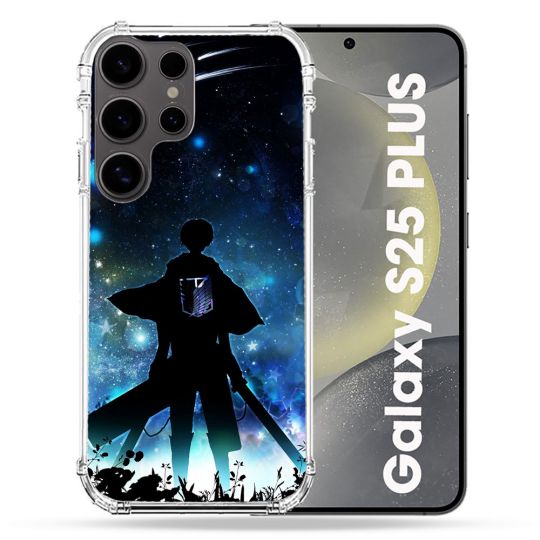 Coque Renforcée Pour Samsung Galaxy S25 PLUS Manga Attaque Titans Levi