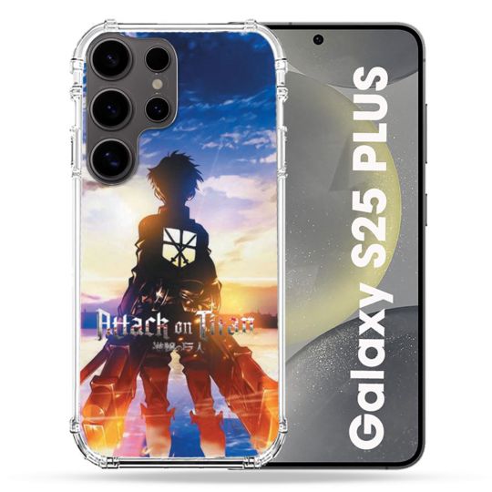 Coque Renforcée Pour Samsung Galaxy S25 PLUS Manga Attaque Titans Soleil